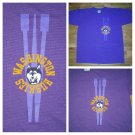vintage single stitch Washington Huskies "W" t shirt XL UW college football