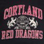 vintage Cortland Red Dragons t-shirt college football baseball University