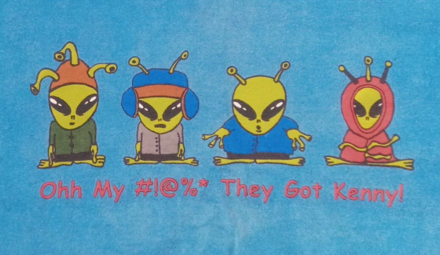 vintage South Park Alien t-shirt Oh my #!%* They got Kenny cartoon Family Guy