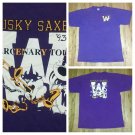 vintage 90s Washington Huskies Jazz Band Taz Tour t-shirt college football