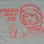 vintage Astronaut Space Rocket Green Light Go gray t shirt L New star trek wars