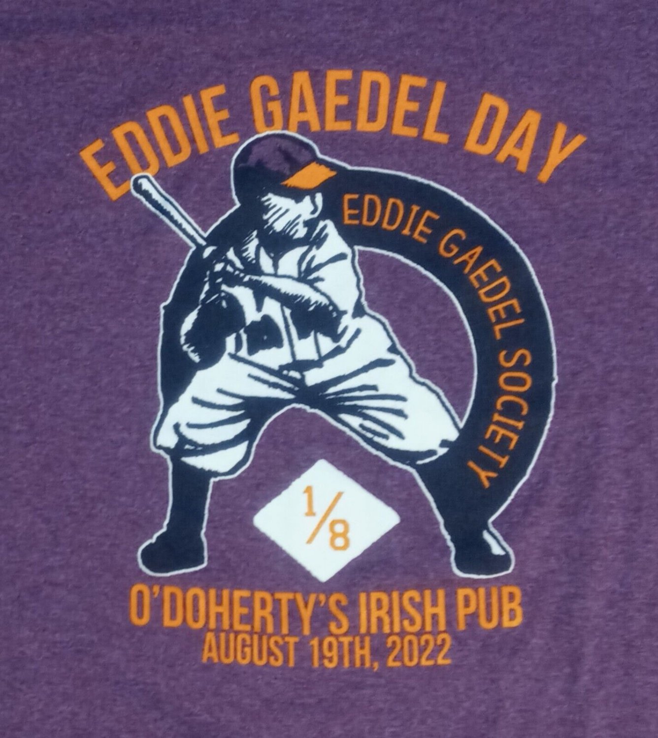 St Louis Browns Eddie Gaedel Baseball t-shirt 50/50 Baltimore Orioles history