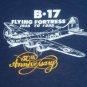 vintage 80s B-17 Flying Fortress 50th Anniversary t-shirt USAF air force army