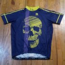 Pactimo Skull Cycling Jersey Artist Leif Jones Design Bicycle M bike rare