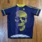 Pactimo Skull Cycling Jersey Artist Leif Jones Design Bicycle M bike rare