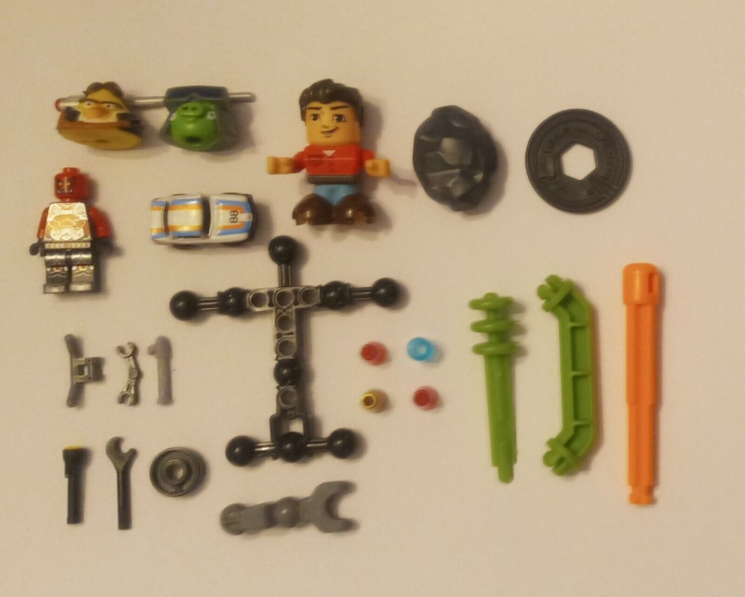 Angry Birds Star Wars Han Solo Lego parts figure micro machines car Mercedes lot