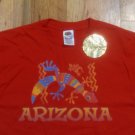 vintage Arizona Rainbow Gecko Lizard desert souvenir t shirt M 50/50 NEW