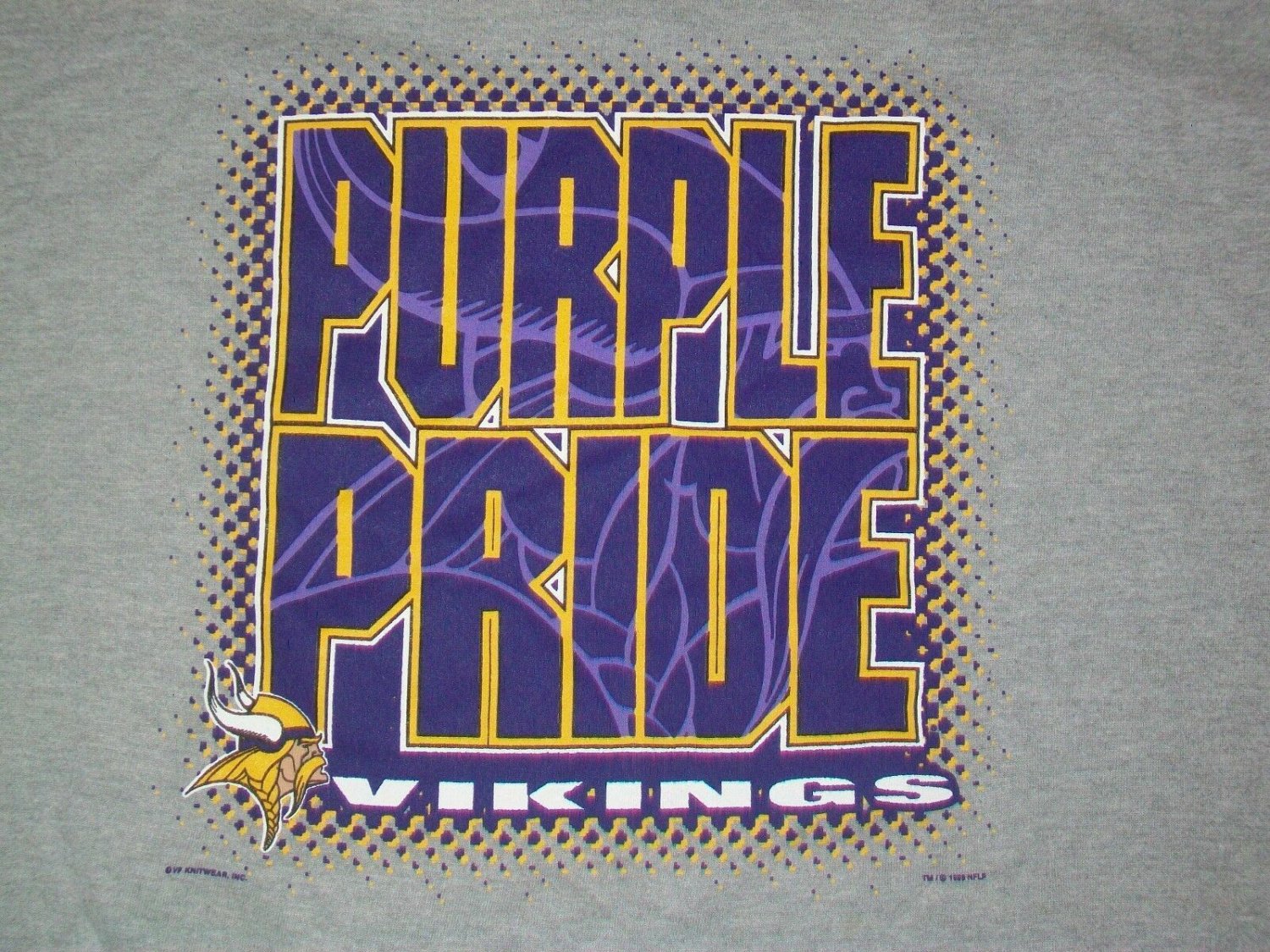vintage Minnesota Vikings Purple Pride SWEATSHIRT 50/50 shirt football NFL twins