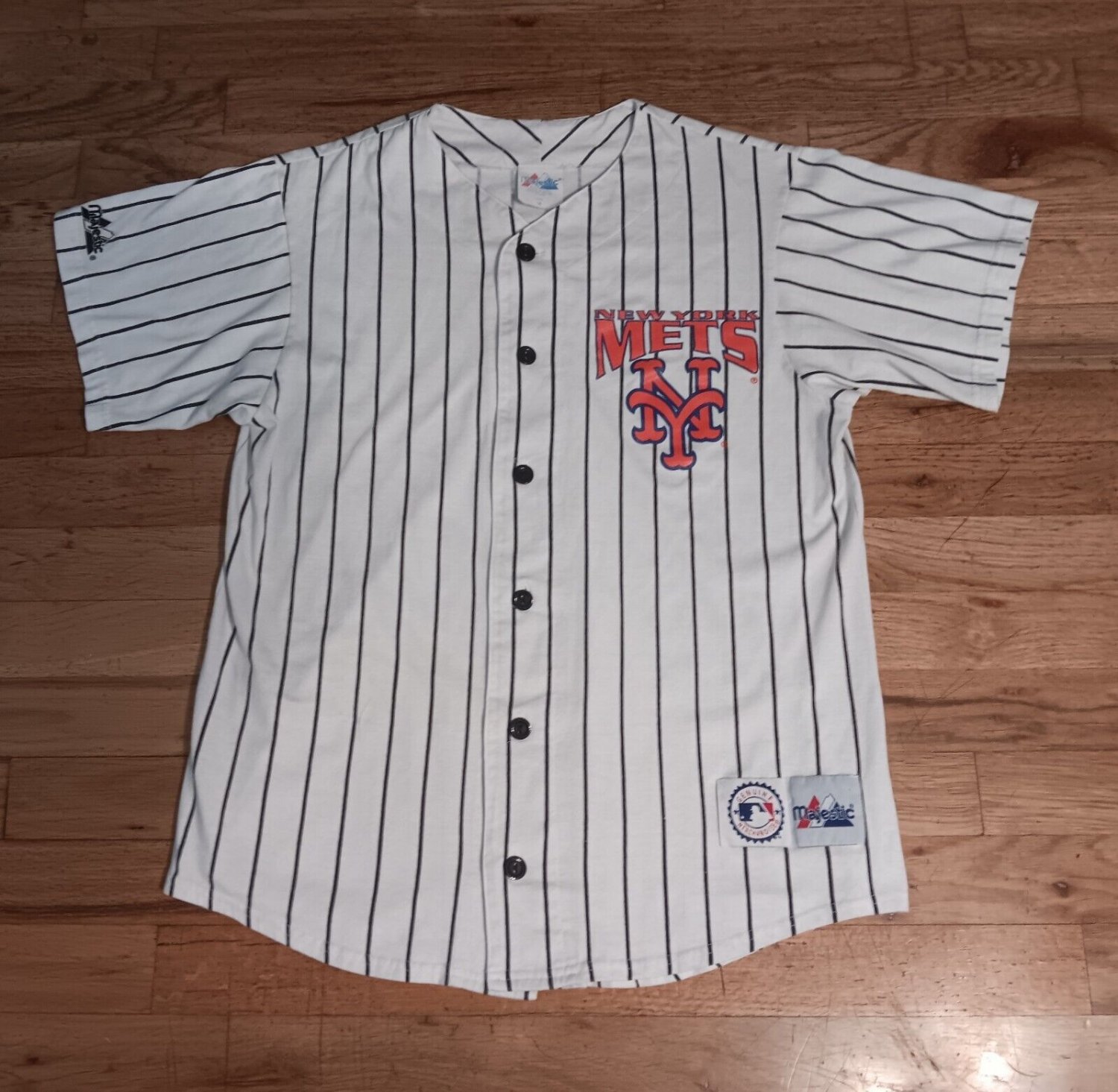 vintage 90s New York Mets Jersey Baseball shirt Jets Giants Knicks Rangers