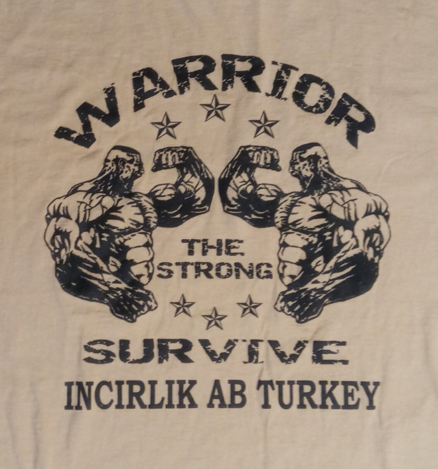 vintage Incirlik AB Turkey Warrior t-shirt weightlifting powerlift military USAF