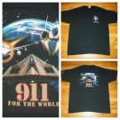 vintage military USAF AIR FORCE 911 For the World t-shirt USMC Navy Army Marines