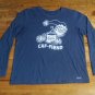 Dr Seuss CAF-FIEND Life is Good Crusher t-shirt NEW nwot college long sleeve