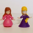BOLEY Ice Princess Sisters for Life 2 figure lot Anna Elsa Polly Pocket Size