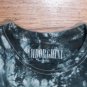 Ying yang flaming blue chain tie dye t-shirt NEW nwot