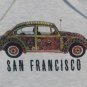 San Francisco Flower Power VW Love Bug Hoodie Sweatshirt grateful dead hippie
