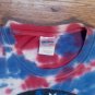 Uncle Sam skull crossbones tie dye t shirt L America 4th of July red white blue
