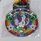Rainbow Unicorn Life Full of Color Medal virtual run 5k Finisher NEW last one