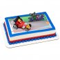 Disney Mickey Mouse Roadster Toy Race Car Cake Topper with background New pack