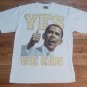 vintage Obama Yes We Can Speech Gold Ink t-shirt 2XL street hip hop rap