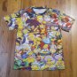 Vintage The Simpsons TV Show Collage All Over Print T Shirt Homer Mr Plow Hero