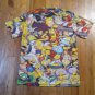 Vintage The Simpsons TV Show Collage All Over Print T Shirt Homer Mr Plow Hero