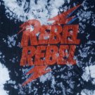 David Bowie Rebel Rebel tie dye t shirt M queen led zeppelin classic rock