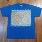 vintage Cabo San Lucas mexico street art t shirt L map souvenir graffiti