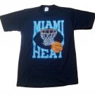 Vintage 80s Miami Heat Vice City Basketball t-shirt 50/50 SHAQ Dwayne Wade
