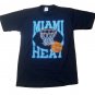 Vintage 80s Miami Heat Vice City Basketball t-shirt 50/50 SHAQ Dwayne Wade