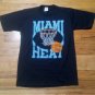 Vintage 80s Miami Heat Vice City Basketball t-shirt 50/50 SHAQ Dwayne Wade