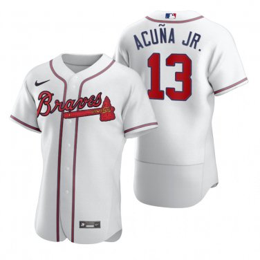 Ronald Acuna Jr. Youth Atlanta Braves Alternate Jersey - Cream Replica