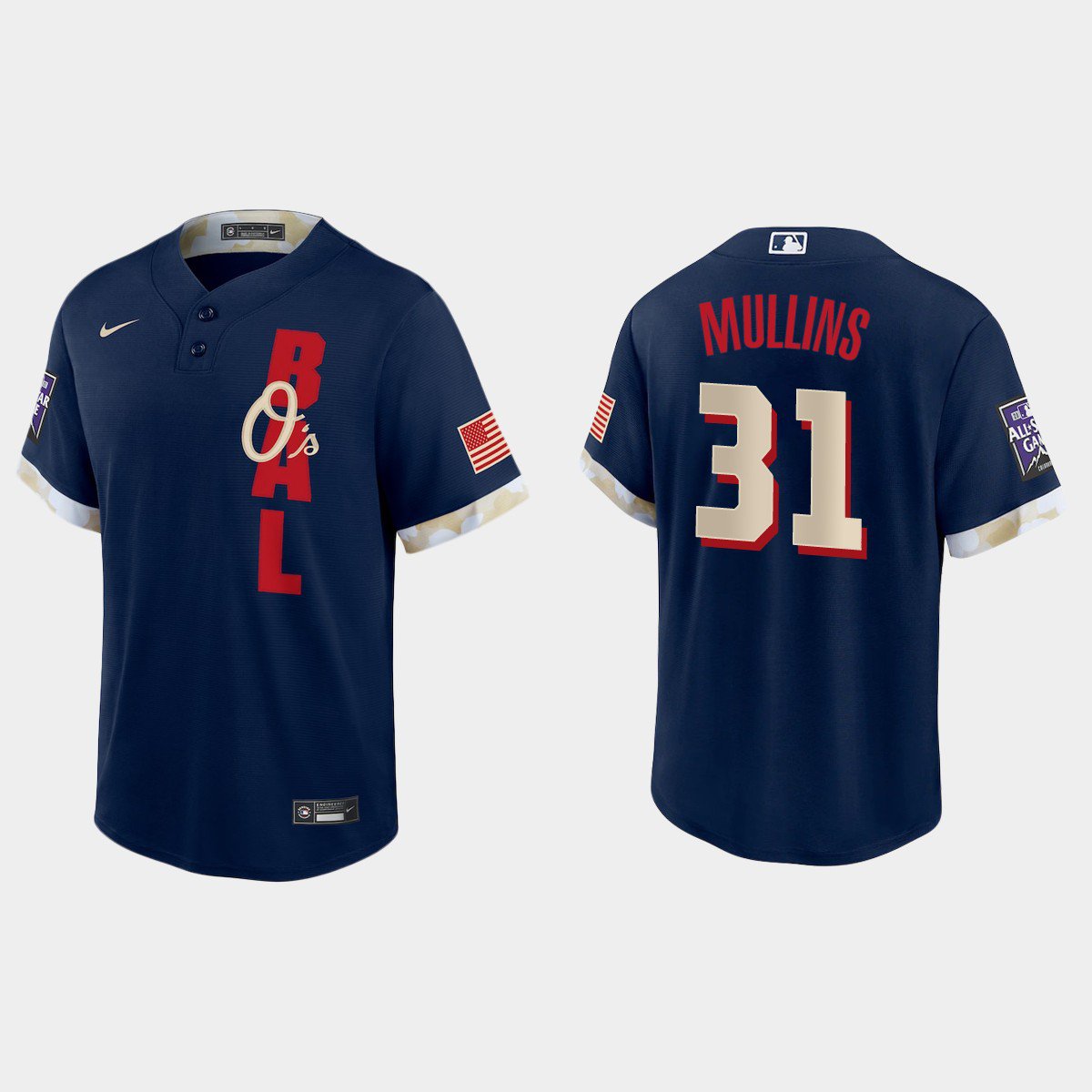 Men's Baltimore Orioles Cedric Mullins Game Navy 2021 All-Star Authentic  Jersey