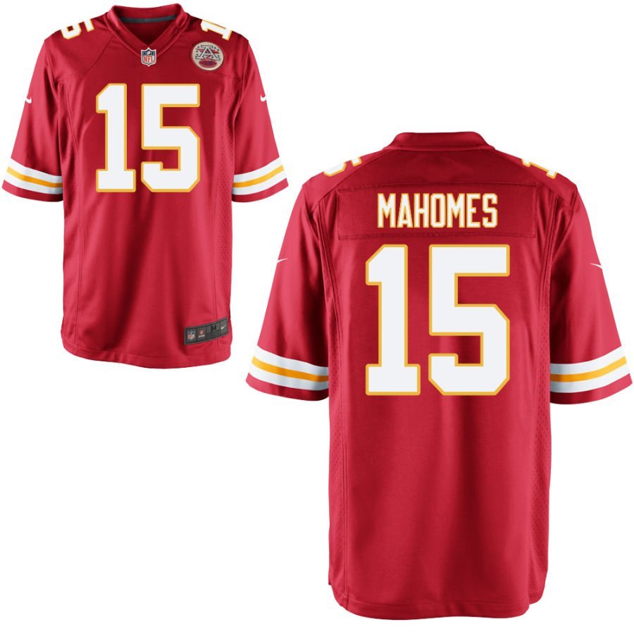 Kansas City Chiefs #15 Patrick Mahomes Red Men Jersey