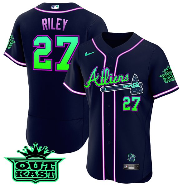 Atlanta Braves 2023 Austin Riley #27 Replica Jersey for Men 100% Stitched