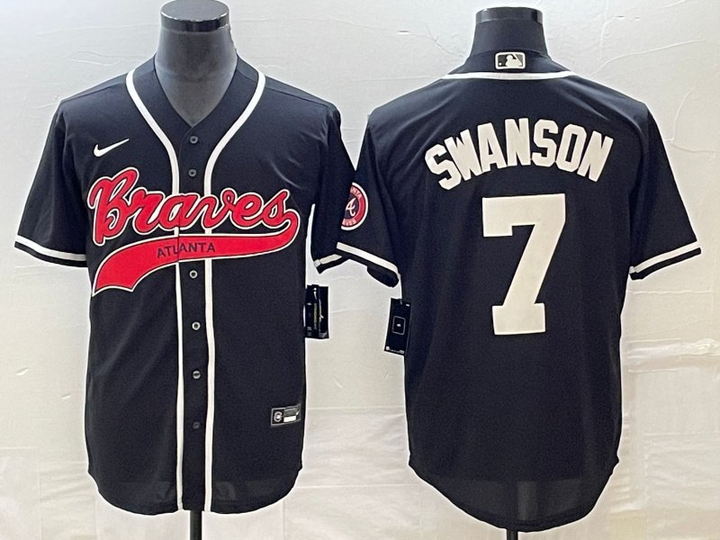 Men's Atlanta Braves Dansby Swanson #7 All-Star Game Stitched