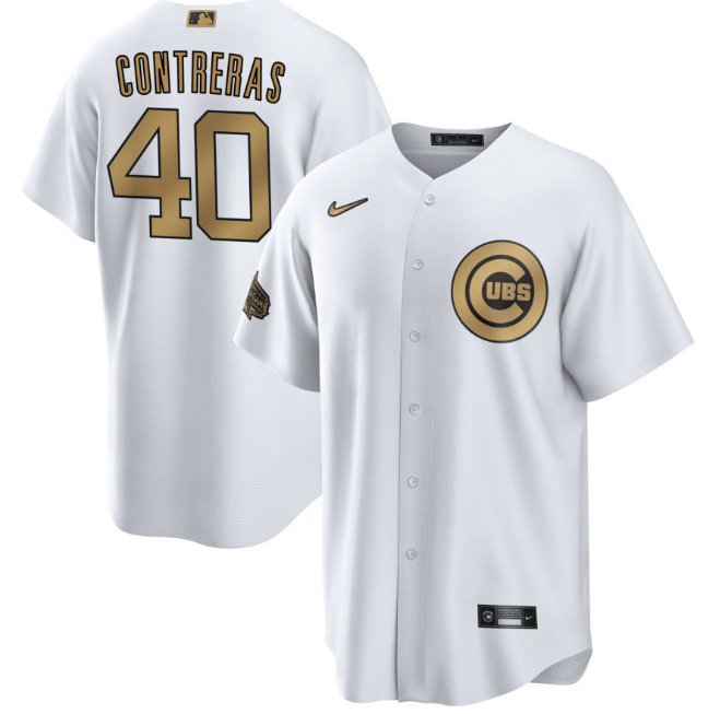 Chicago Cubs Willson Contreras #40 Cool Base Men's Stitched Jersey