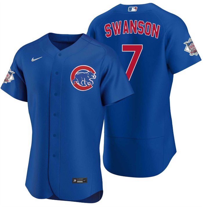 Chicago Cubs - Dansby Swanson #7 Cool Base Men's Stitched