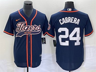 Detroit Tigers #24 Miguel Cabrera Cool Base Men's Stitched