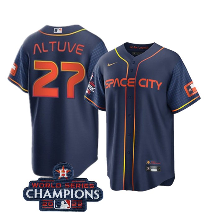 Jose Altuve - #27 - Houston Astros Space City Connect Baseball