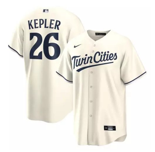 Men's Minnesota Twins #26 Max Kepler Cool Base Cream stitched jersey