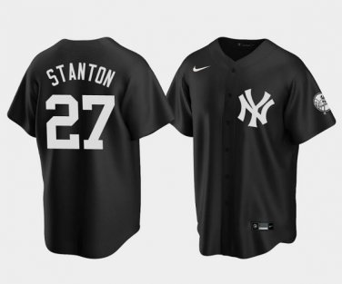 GIANCARLO STANTON YANKEES MENS GREY COOL BASE JERSEY PICK SIZE