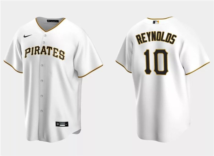 Nike Men's Pittsburgh Pirates Bryan Reynolds #10 White Cool Base Jersey