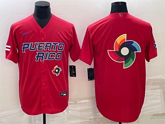 Custom Name Puerto Rico Baseball 2023 World Baseball Classic Replica Player  Baseball Jersey