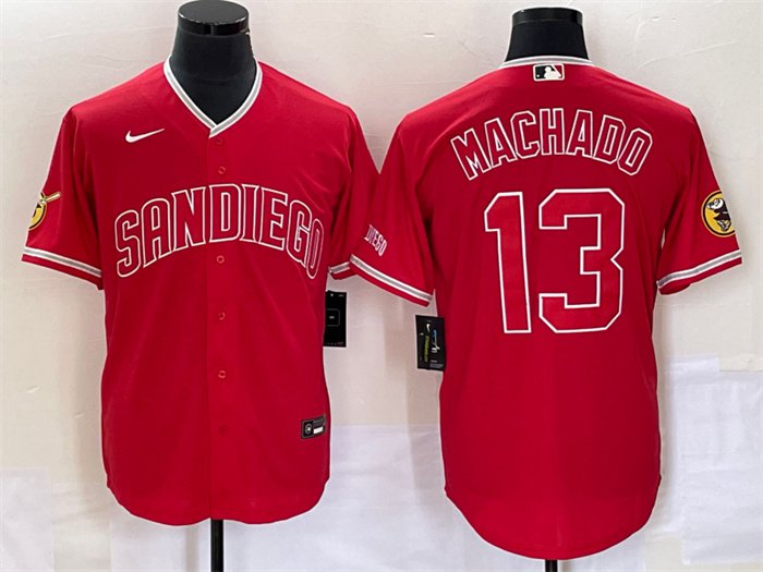 Manny Machado #13 San Diego Padres Tan Flex Base Stitched Jersey