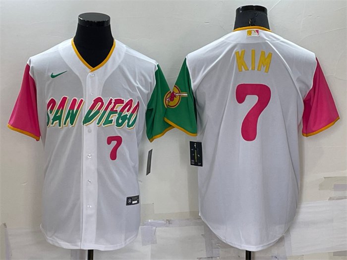Men's San Diego Padres - Ha-seong Kim #7 Cool Base Stitched Jersey