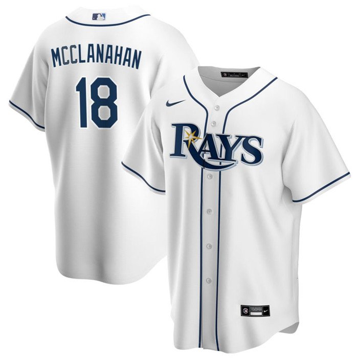 Shane McClanahan T-Shirt Shirsey Tampa Bay Rays MLB Soft Jersey #18 (S-2XL)