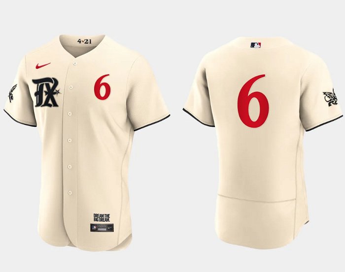 Josh Jung Texas Rangers Youth Cream 2023 City Connect Name & Number T-Shirt