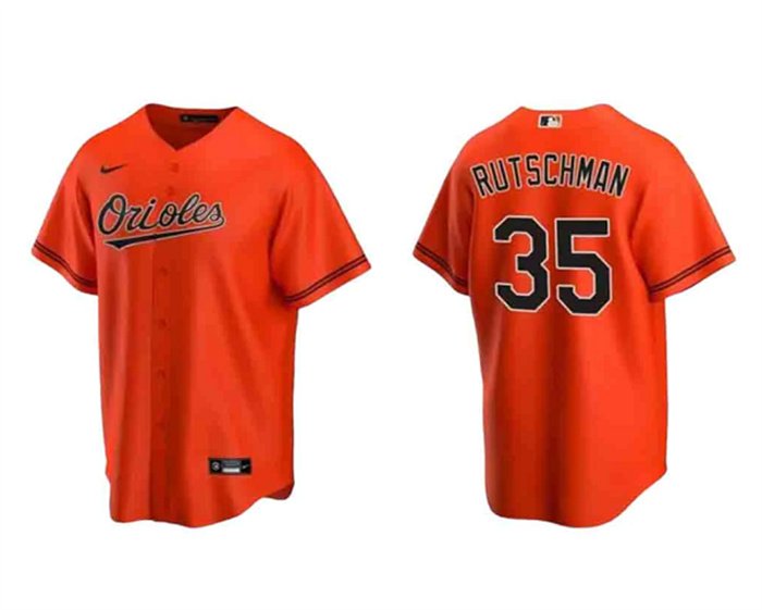 Adley Rutschman #35 Baltimore Orioles Orange Cool Base Jersey Pick Size