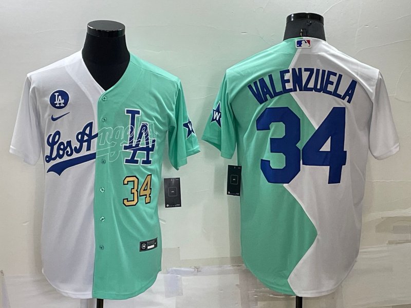 Youth Los Angeles Dodgers #34 Fernando Valenzuela Number Blue Stitched Cool  Base Nike Jersey on sale,for Cheap,wholesale from China