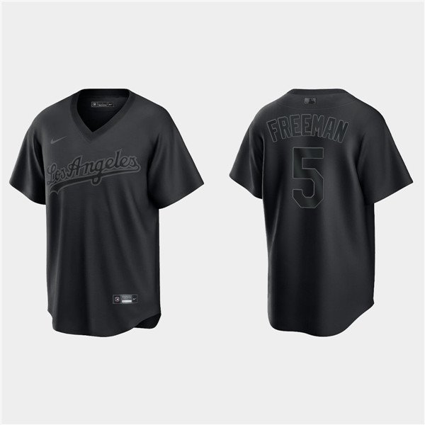 Freddie Freeman #5 Los Angeles Dodgers 2022 Pitch Black Fashion